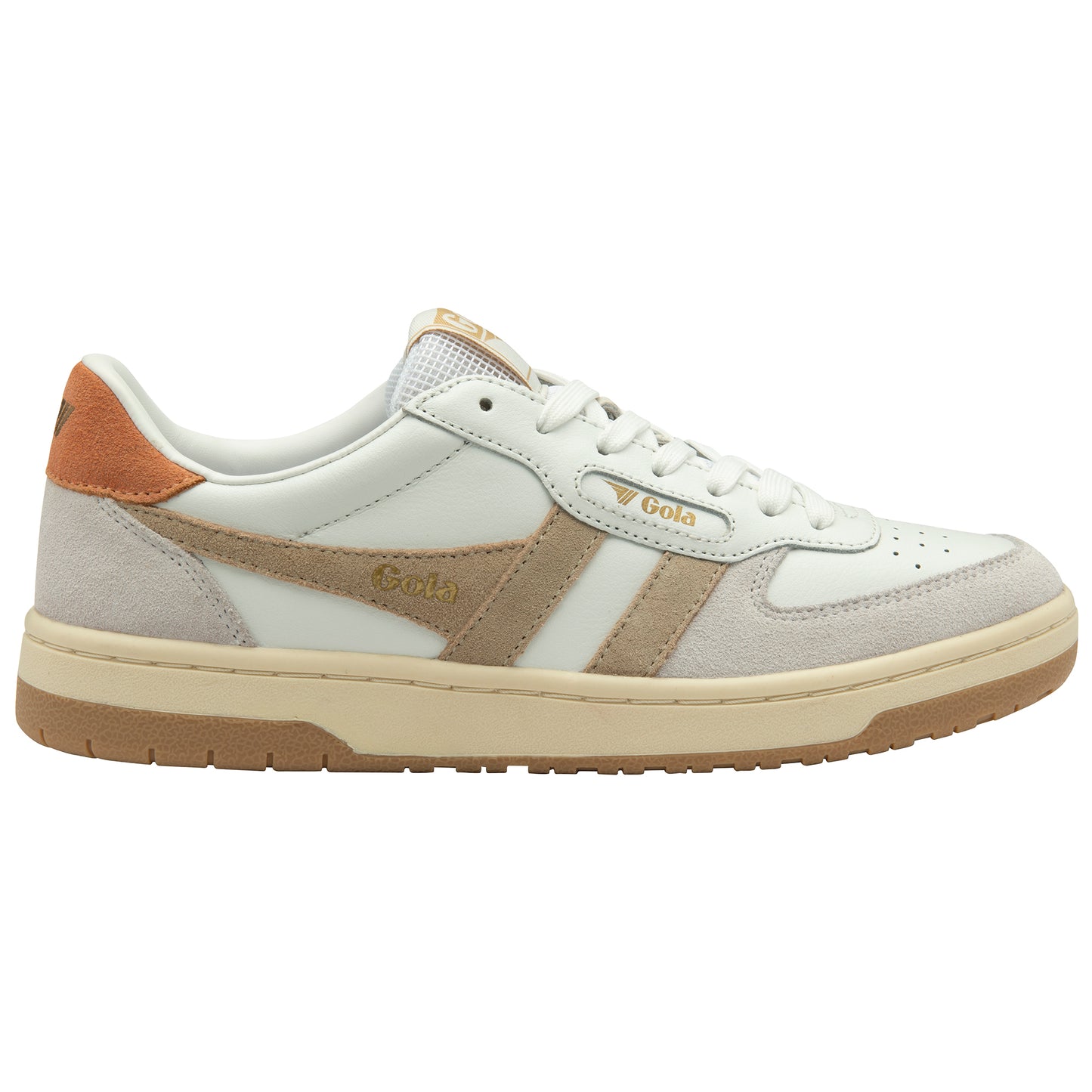 Gola Hawk Sneaker White Bone Terracotta