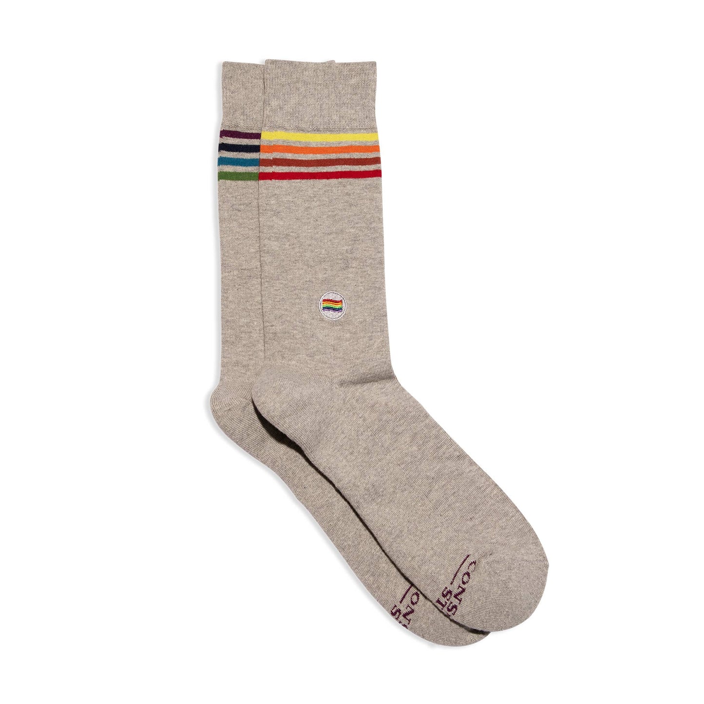 Alternating Rainbow Stripe Socks