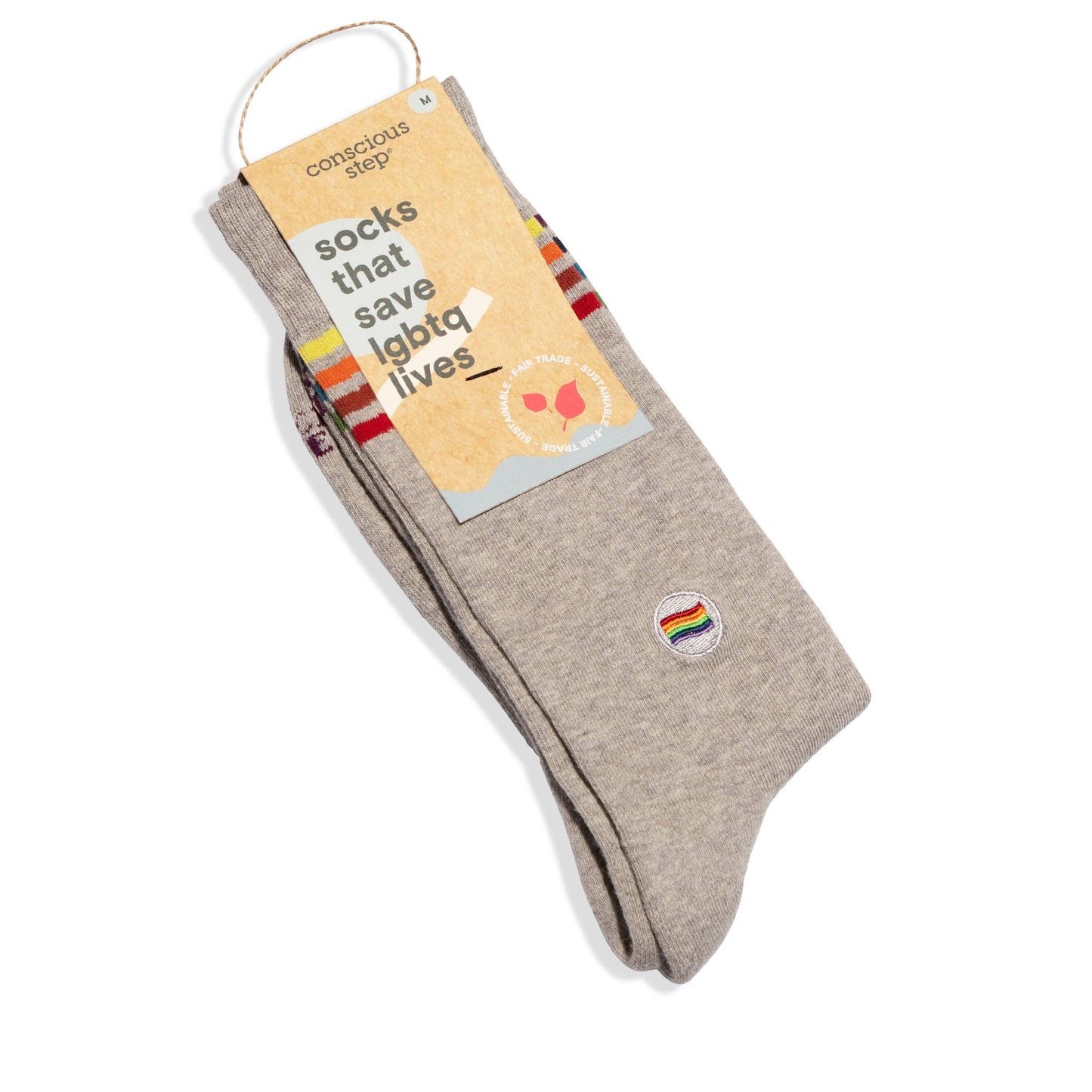 Alternating Rainbow Stripe Socks