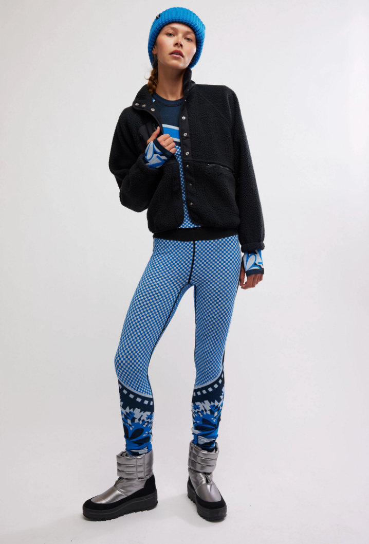 Myoko Jacquard Legging Light Cobalt