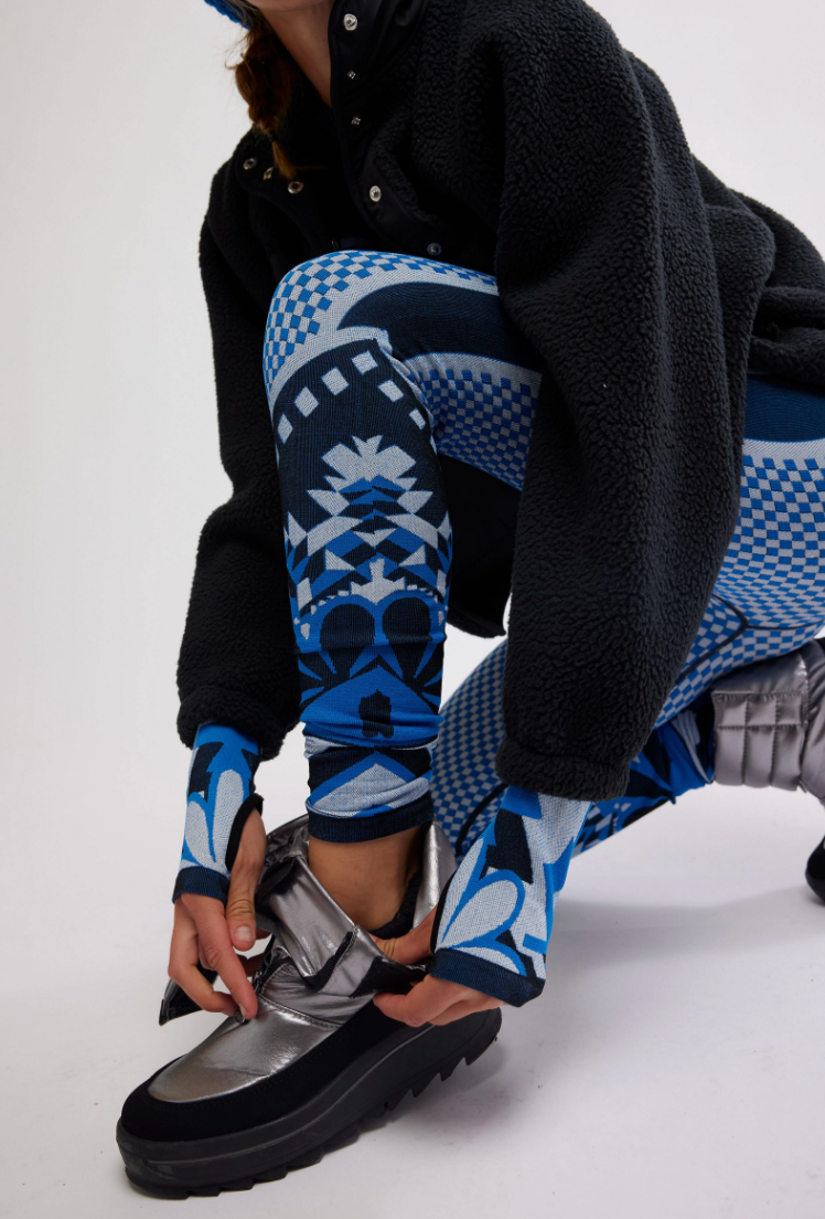 Myoko Jacquard Legging Light Cobalt