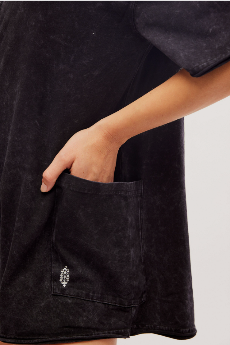 Hot Shot Tee Romper Black