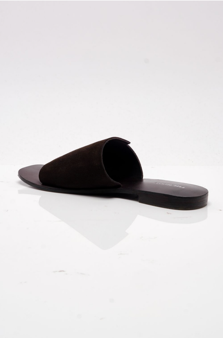 Verona Slide Sandal Espresso Suede
