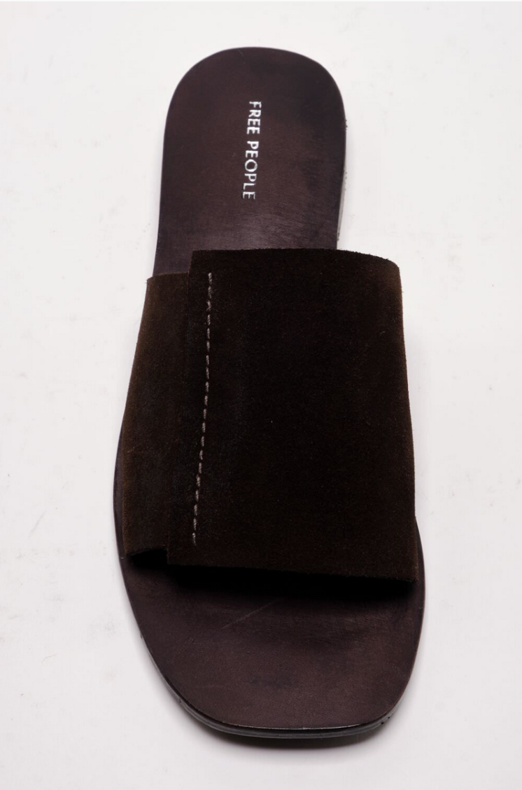 Verona Slide Sandal Espresso Suede