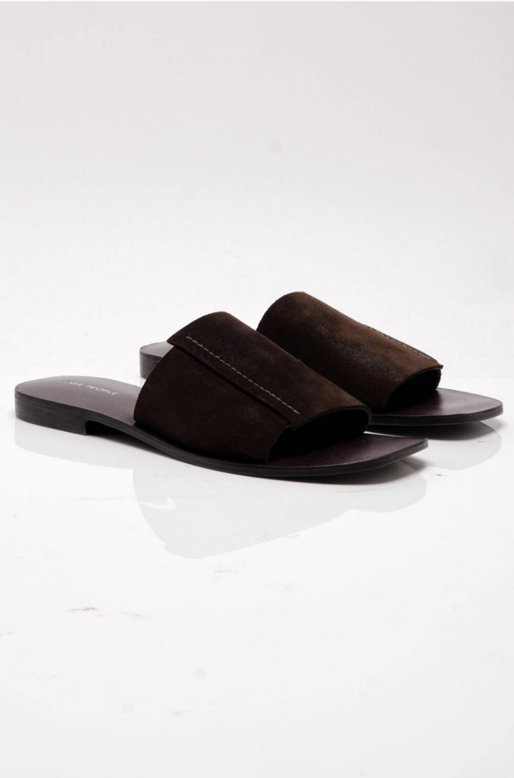 Verona Slide Sandal Espresso Suede