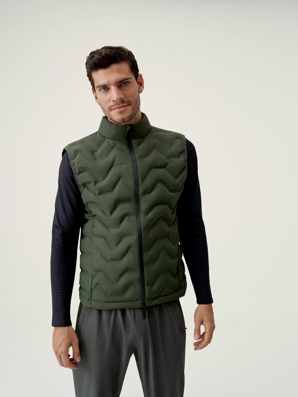 Sepik Gingerbread Vest Khaki Green